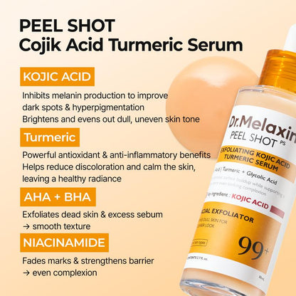 Melaxin Kojic Acid Turmeric Face & Body Care Set